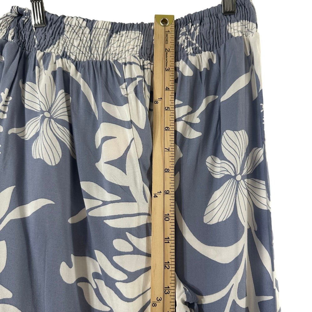 Kini & Brunch Blue Floral 2 Piece Set Top & Wide Leg Pants Small NWT - Picture 12 of 14